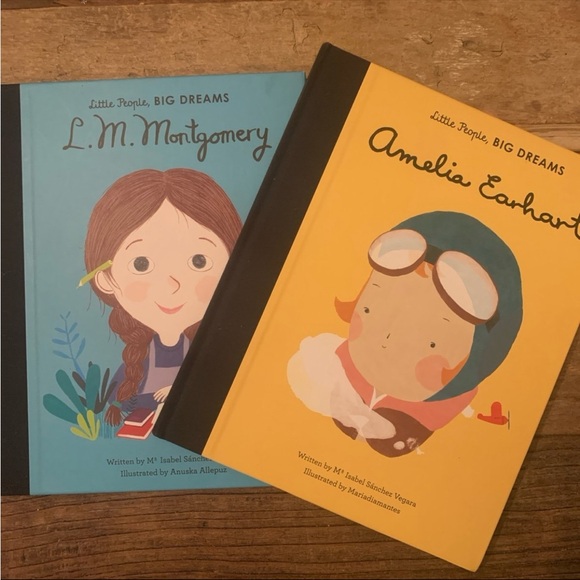 Little People Big Dream Books - Hardcover - Amelia Earhart & L.M. Montgomery - Picture 1 of 2